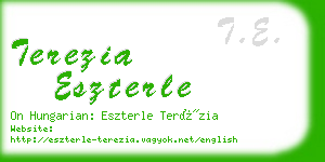 terezia eszterle business card